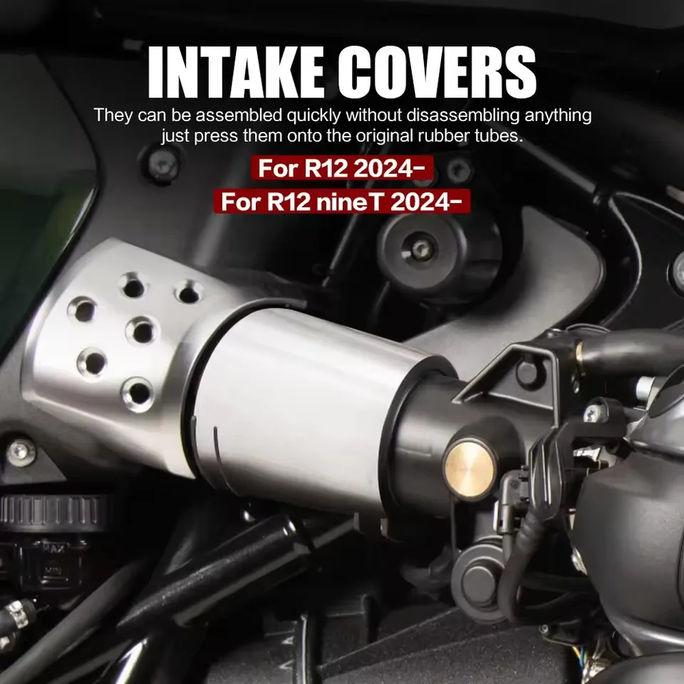 

Новинка для BMW R12 R 12 NineT NINET 2024 2025, аксессуары для мотоциклов, впускные чехлы из нержавеющей стали, декоративный обтекатель, защита