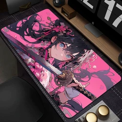 Alfombrilla de ratón antideslizante para juegos, alfombrilla de goma grande para mesa de ordenador, oficina, chicas de Anime