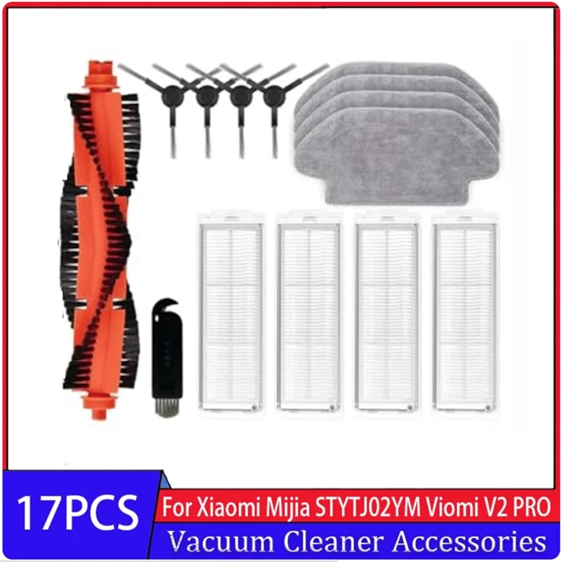14PCS For Xiaomi Mi Robot Vacuum Mop 2S / Mop P / Mop Pro / XMSTJQR2S / STYTJ02YM Accessories Main Side Brush Filter Mop