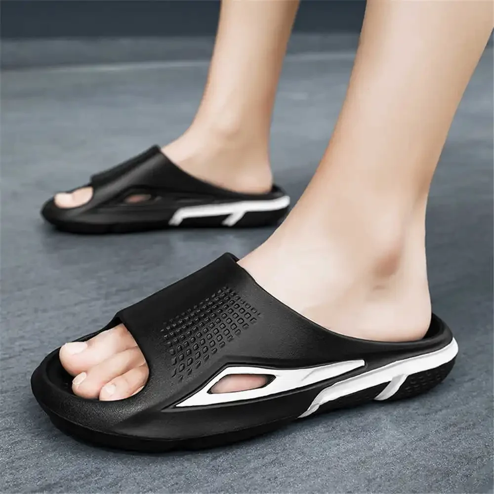 Number 45 White Men's Street Sandals Health Slippers Black Shoes With Gold Sneakers Sports New In Fit Class Casuals