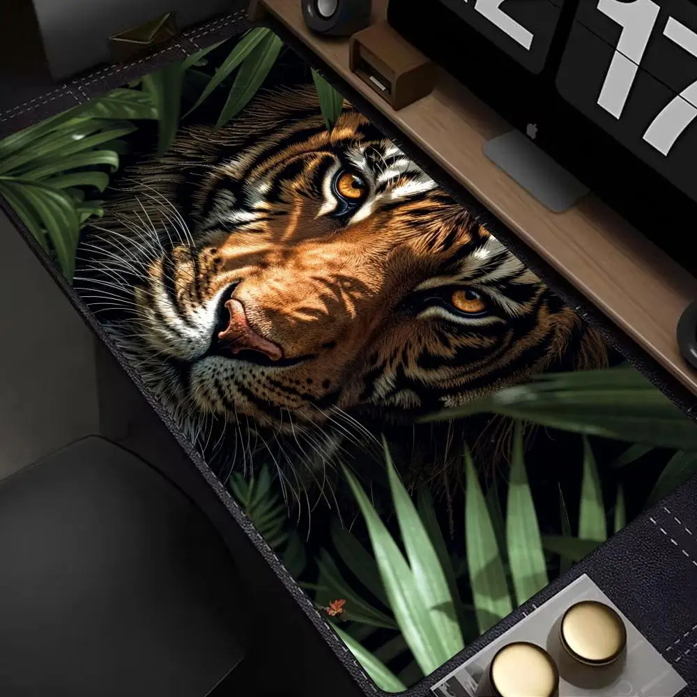 

Tiger Large Gaming Mouse Pad HYBXXC rubber Non-slip Table Pad,perfect for Office and Gamers Desk Mat