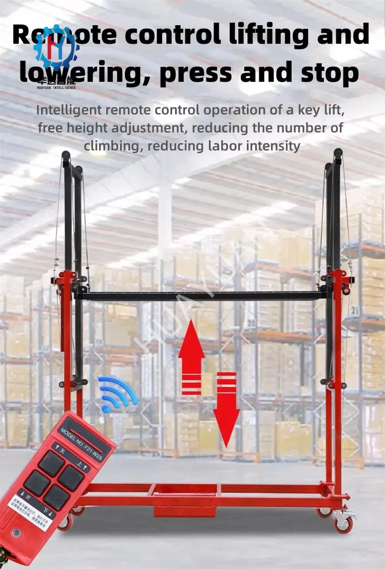 Customized Motorized Lifting Scaffolding Electric Platform Portable Remote Control Equipment