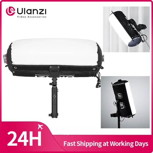 Ulanzi AL60 Luz de tubo de aire plegable inflable Luz de relleno de luz LED 2700-6500K 2070Lux/0,5 m con control remoto para fotografía