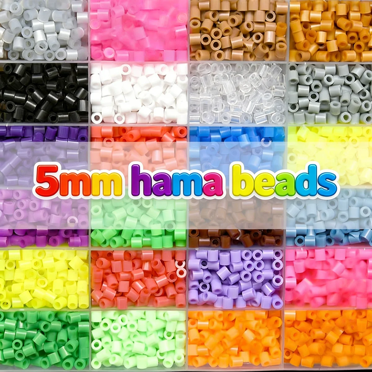 

1000PCs 5MM Hama Beads Pixel Puzzle Mixed Color Hama Beads Diy Gift Handmade Children's Toys Gift Supplementary OPP Bag
