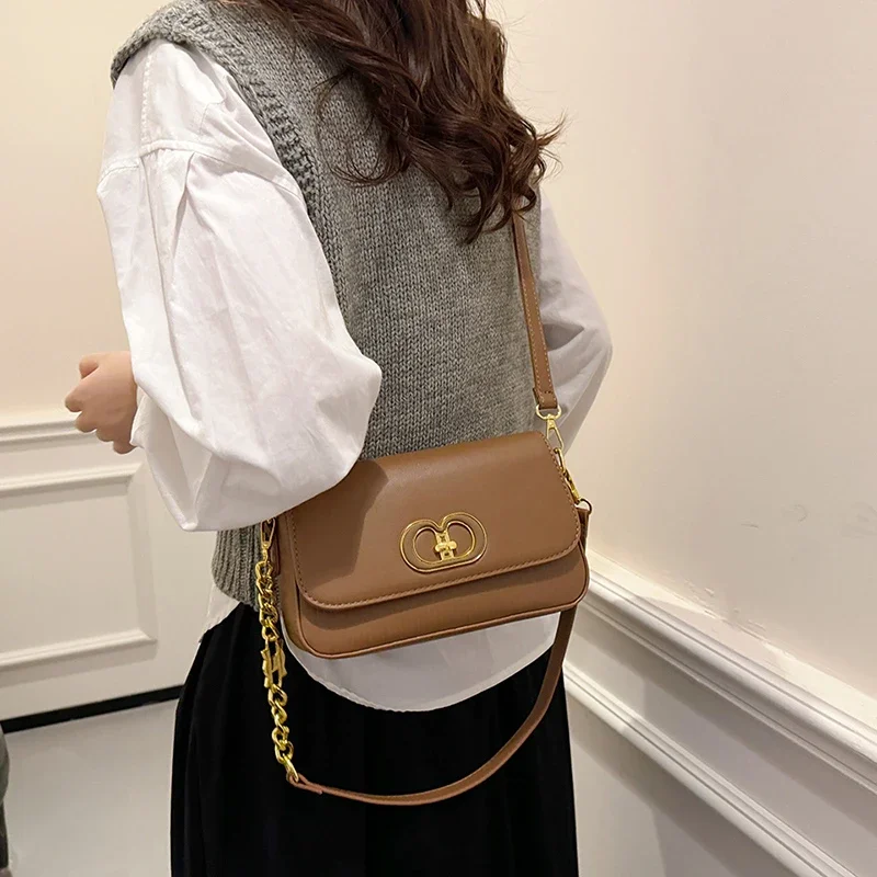 

Contemporary Women's Messenger Bag, Elegant Zipper Crossbody Bag With Adjustable Strap, Soft Leather Fashion Shoulder Bag