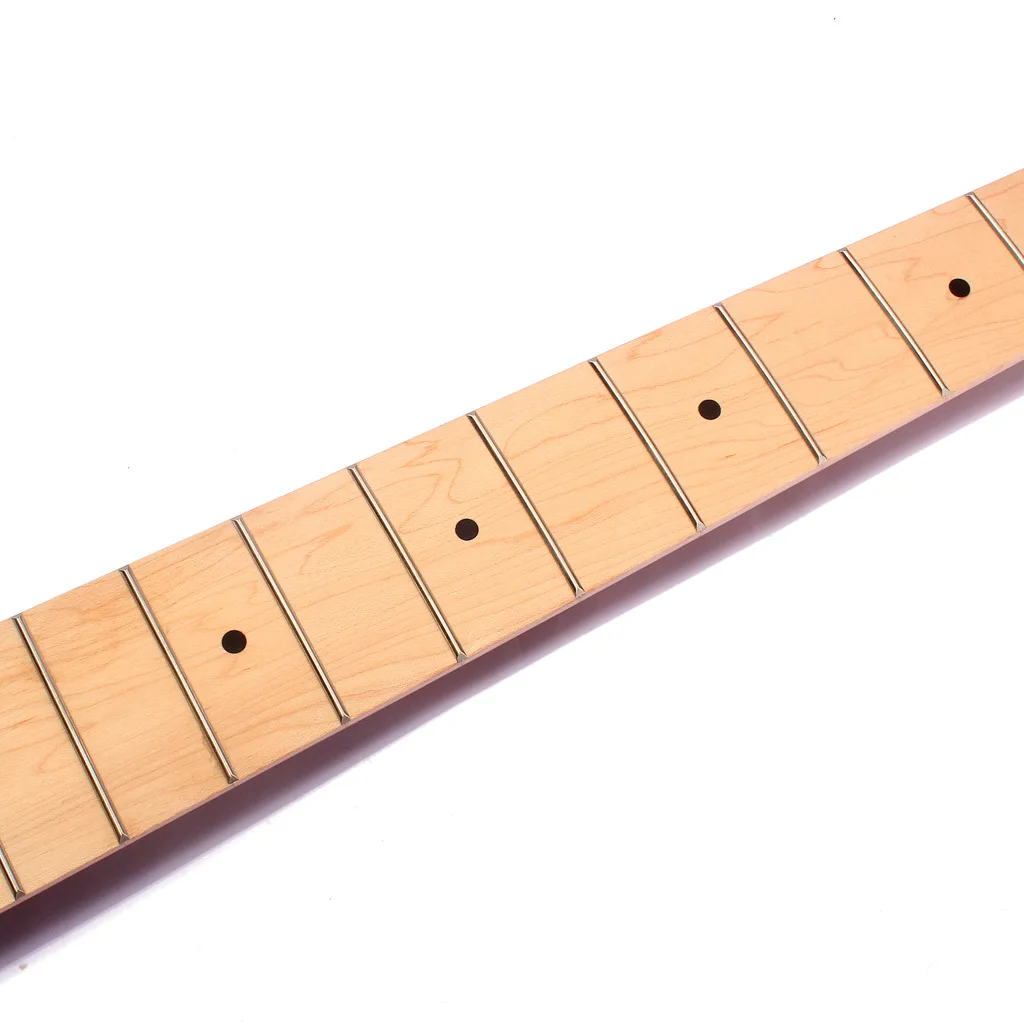 21 Frets Inlay Dots 5 Strings Electric Bass Guitar Neck Maple Wood Musical Instruments Parts Accessories