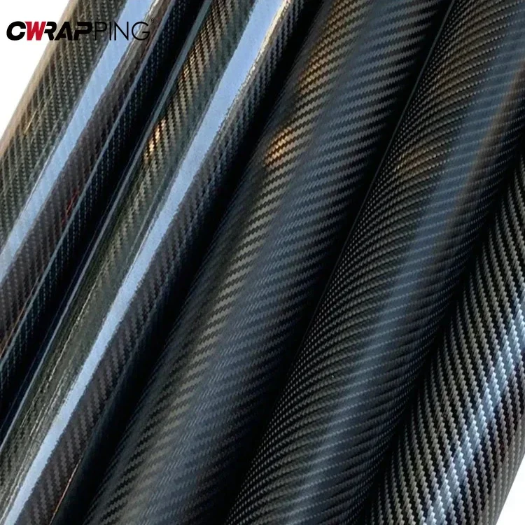 Carbon Fiber 2D 3D 4D 5D 6D 9D Black Vinyl Wrap for Car Wrapping Sticker DIY Motorcycle Sticker for Motorcycle Auto Accessories