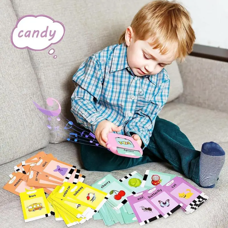 Talking Flash Cards Alphabet Toy Alphabet Toys macchina per l'apprendimento giocattolo di lettura sensoriale Montessori per Boy Girl