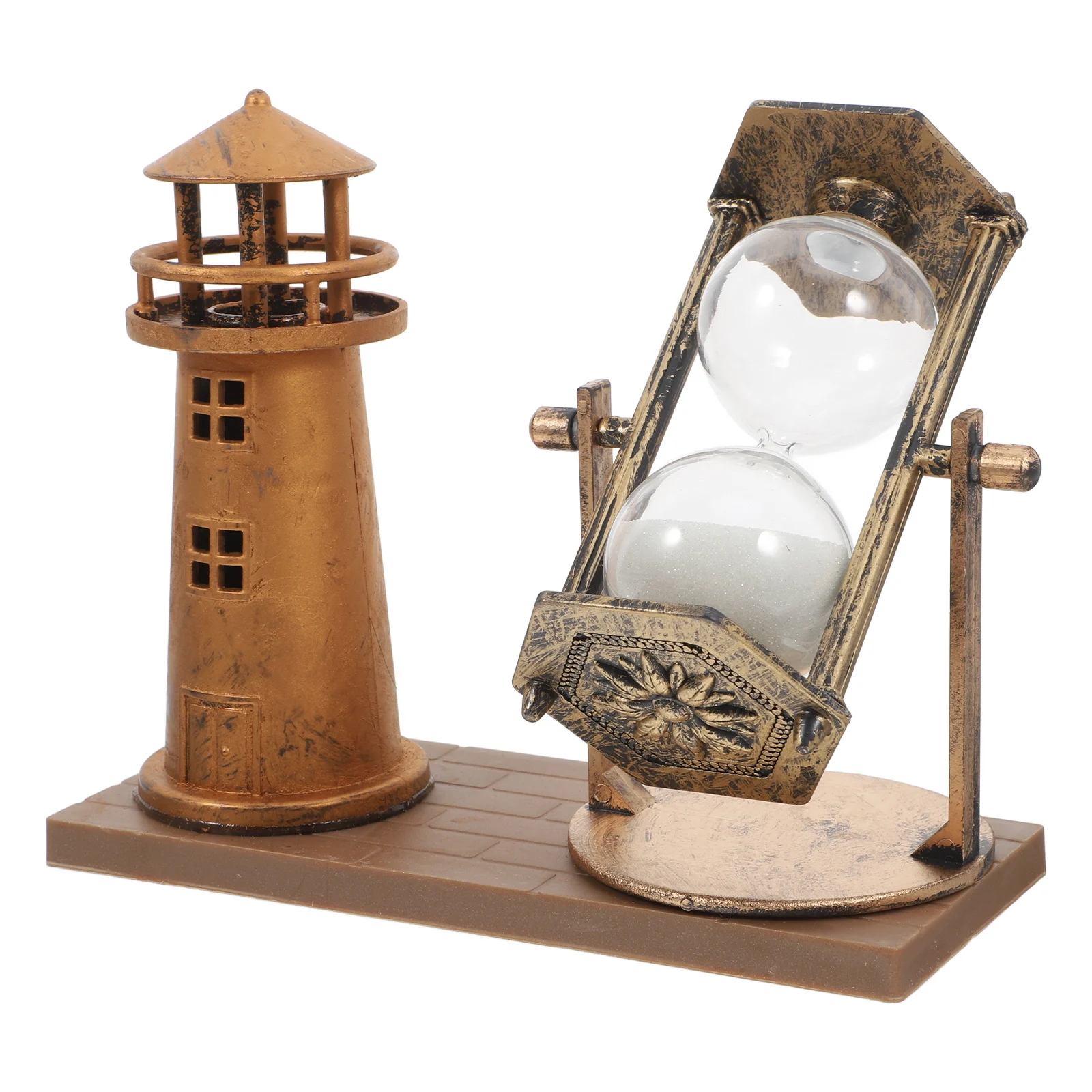 

Vintage Hourglass naments Sandglass Clock Retro Decor Desktop Shape Home Office Table Decorations Quicksand Timer Living Room