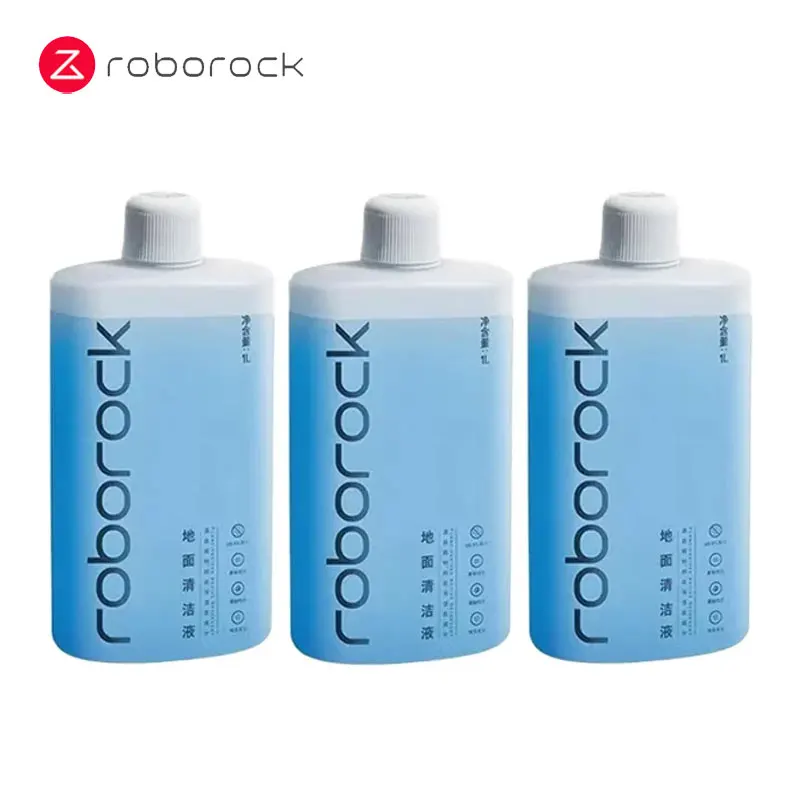 Original Floor Cleaning Solution Roborock S7 MaxV Ultra/Dyad/S7 Vacuum Cleaner Spare Parts 1L Robot Mops Antibacterial