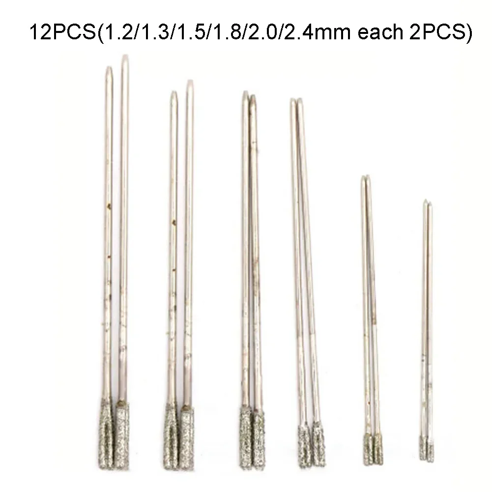 

10pcs1.2-2.4MM Milling Cutter Set Diamond Stone Electric Manicure Drills Nail Drill Cuticle Clean Bits Burr Accessories Nail Art