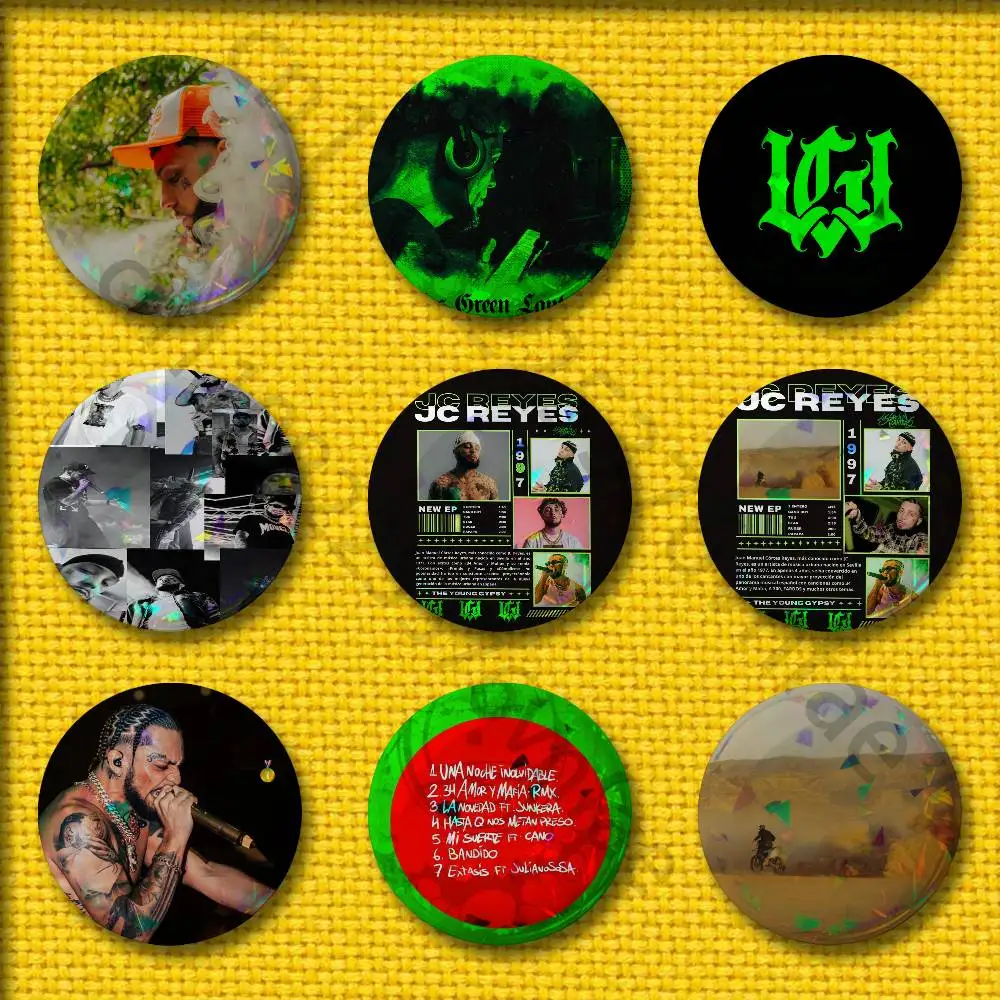 

J-JC Reyes NACER DE NUEVO Badges Badge 75mm 25mm 44mm 32mm 58mm Round Pin Brooch Souvenir Cosplay Gift Adornment