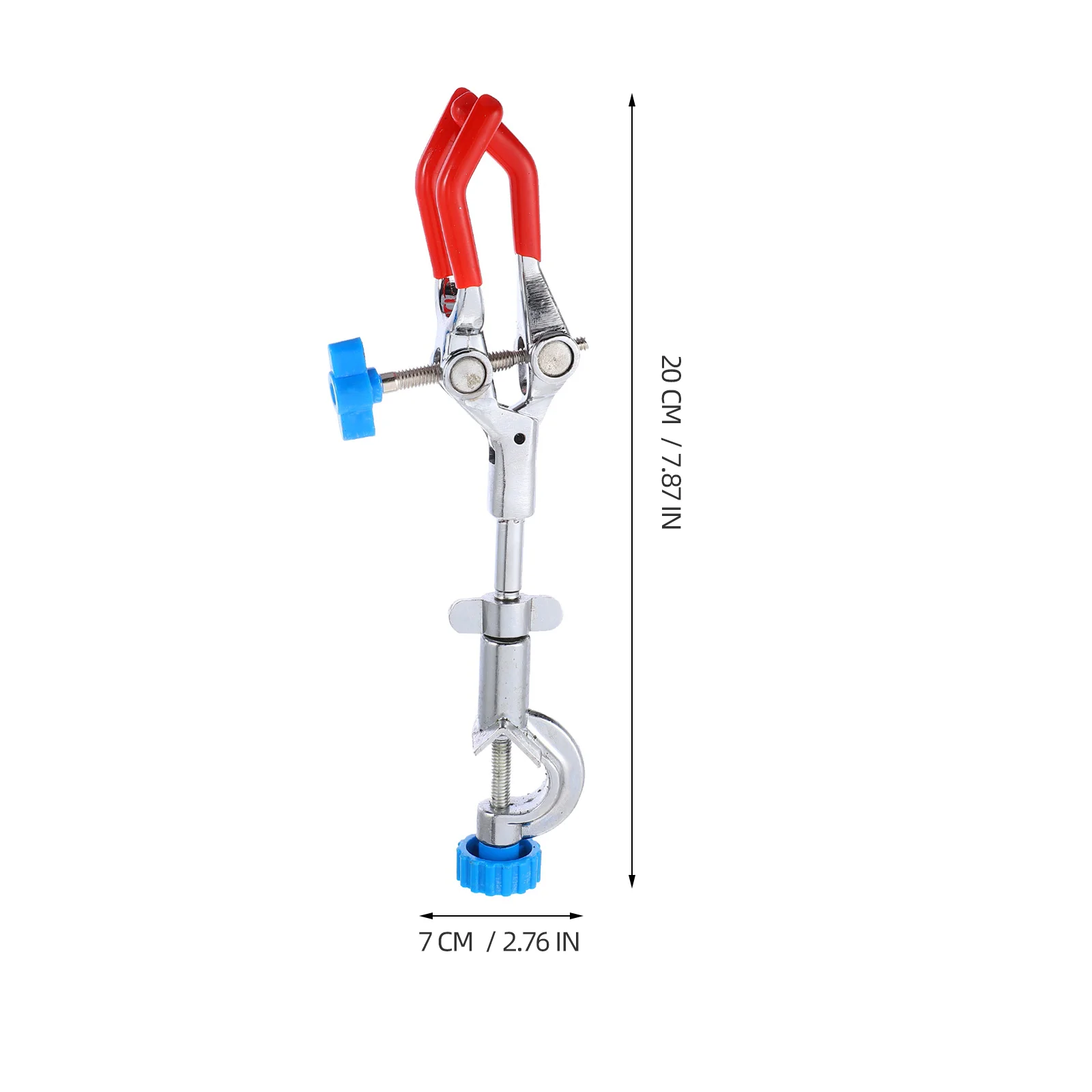 Lab Clip Claw 3 Prong Flask Clamp Adjust Jaw Jaws Condenser Laboratory Finger Holder Iron Retort Stand