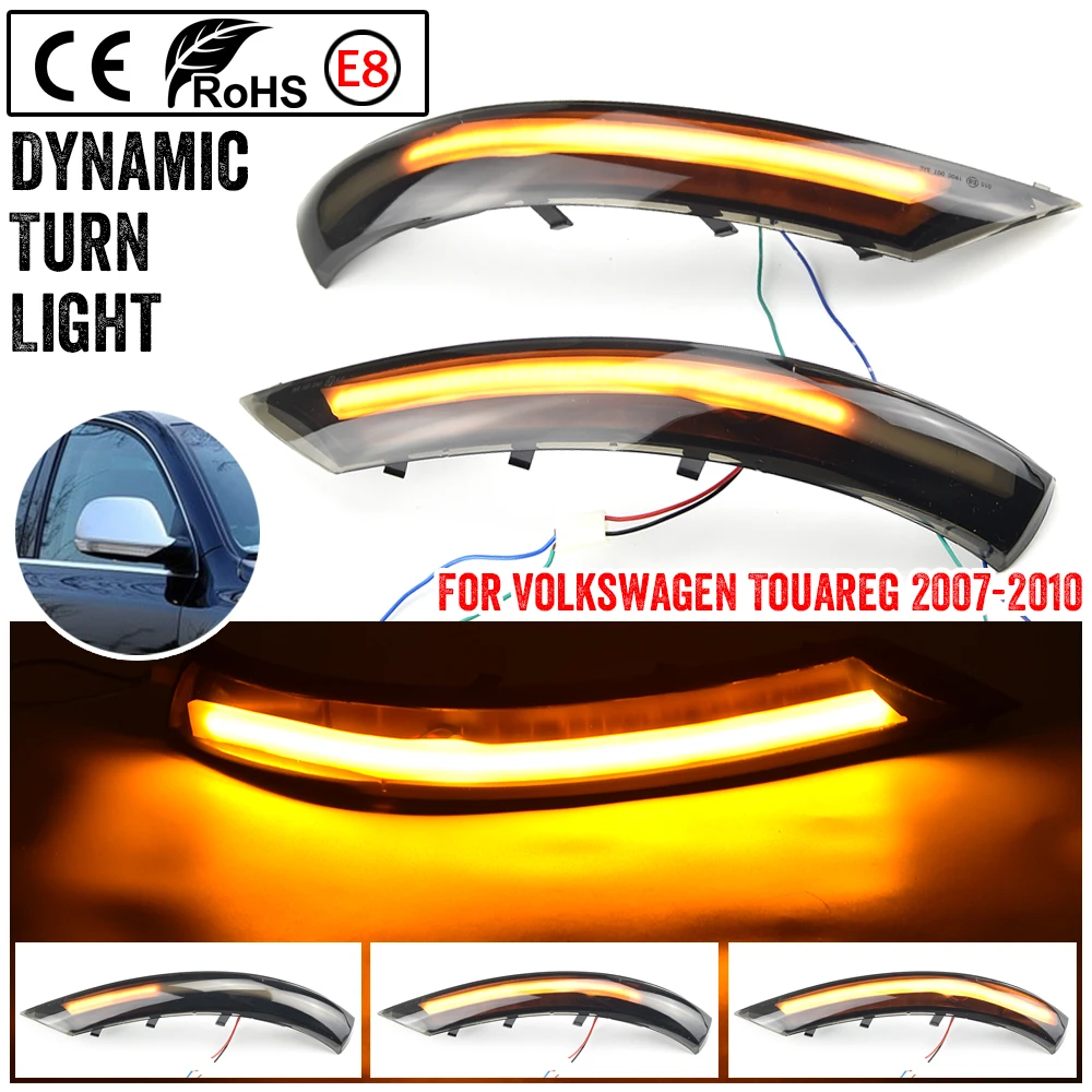 1 Pair For VW Touareg 7L 2007-2010 Dynamic Blinker Prefacelift Mirror Indicator Arrow LED Turn Signal