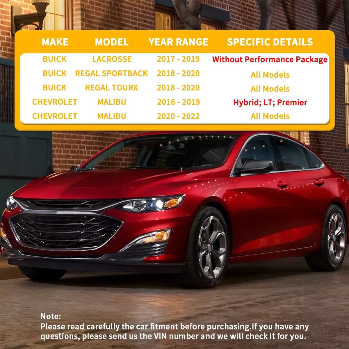 Svenubee ด้านหน้าแขนควบคุม Ball Joints สําหรับ Chevrolet MALIBU Buick LaCrosse Regal Tourx 2016 2017 2018 2019 2020 - 2022