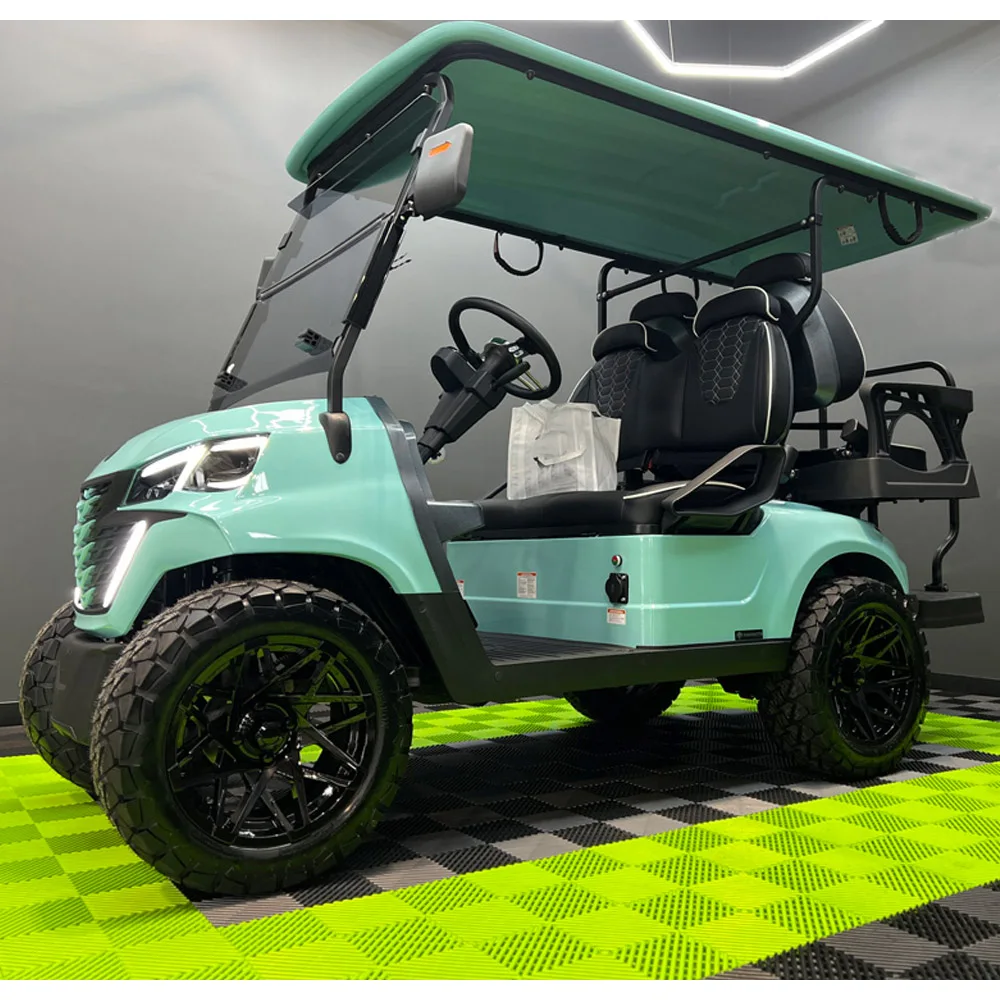 New Model Lithium Golf Carts Battery with Rear Under Seat Ice Bucket Golf Cart Electric 4 Seater Golf Buggy