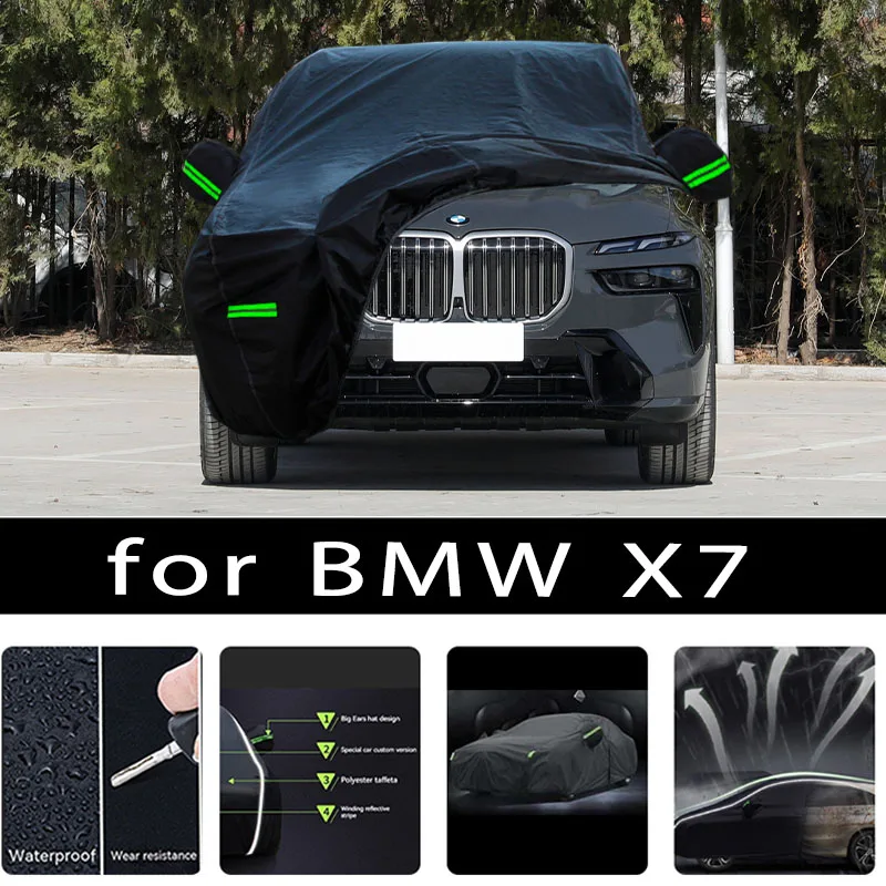 

For BMW X7 Outdoor Protection Full Car Covers Snow Cover Sunshade Waterproof Dustproof Exterior Car accessories