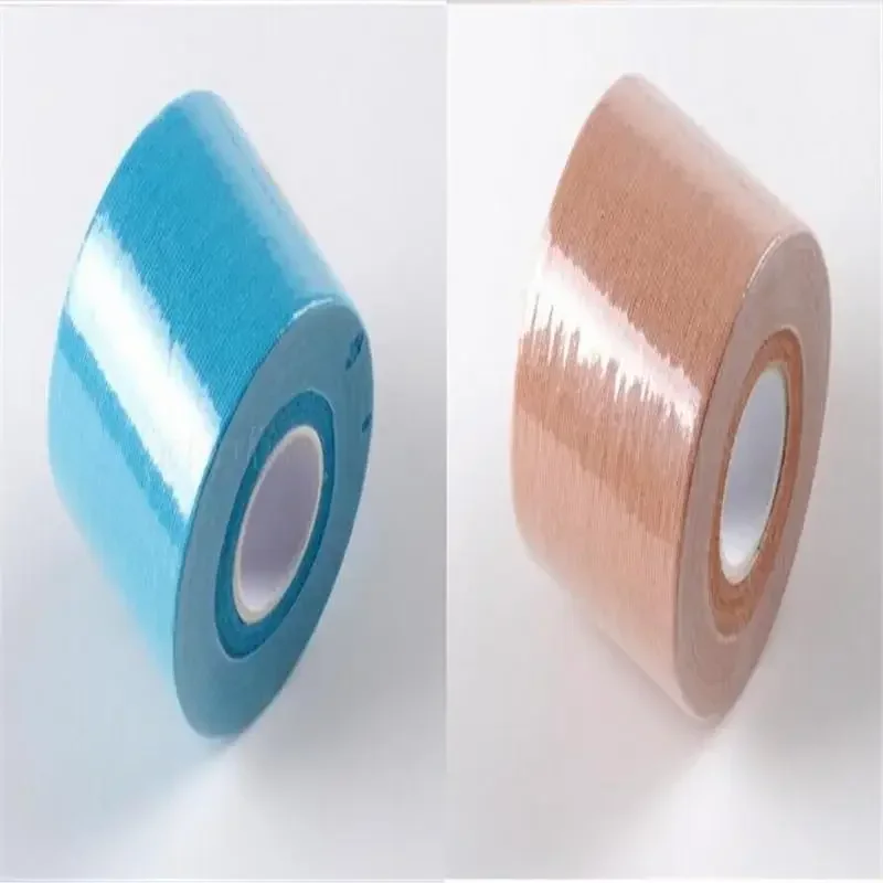 1 rolo 5m x 5cm fita adesiva de cinesiologia terapêutica atlética bandagem muscular esportes algodão elástico fita de tensão pegajosa