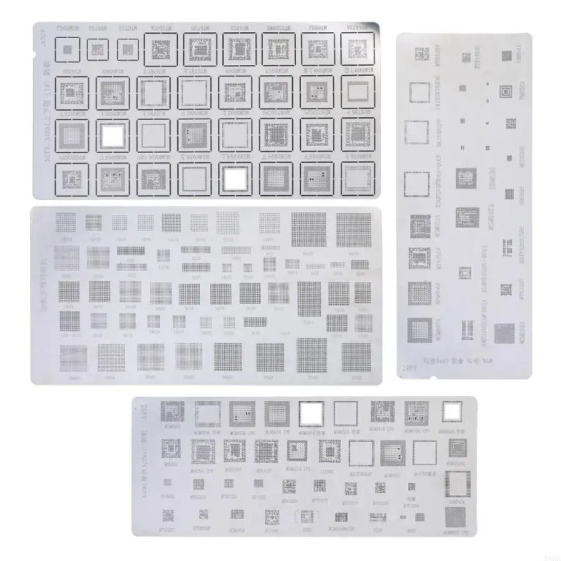 X6HA 4 stuks Universal BGA Reballing Stencils
