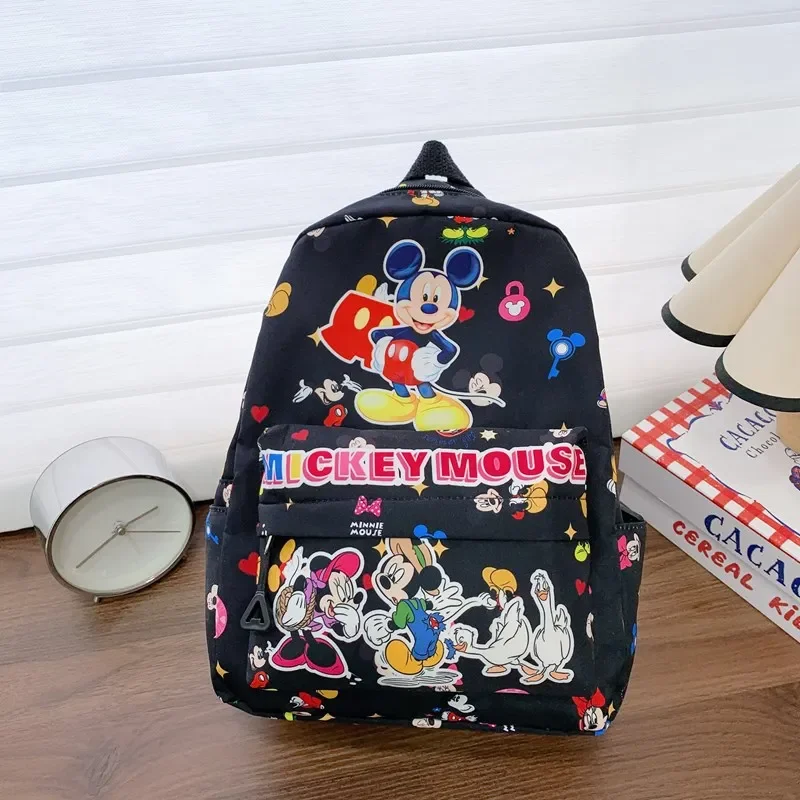 

Детская нейлоновая мини-модная школьная сумка с Микки Маусом, легкая сумка Disney для мальчиков и девочек, сумка для детского сада, новый детский рюкзак