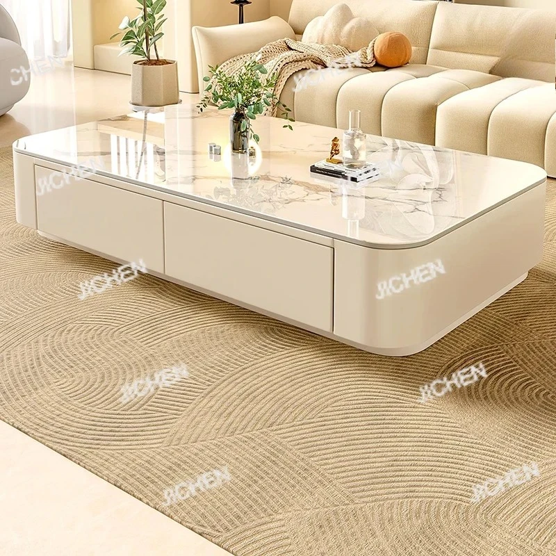 Günstiger süßer Couchtisch, transparent, schlicht, modern, luxuriös, Dekoration, Beistelltisch, Schreiben, Mesas Bajas, Wohnzimmermöbel