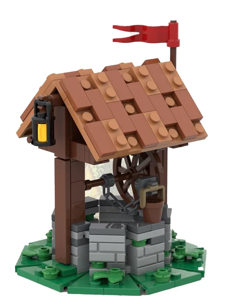 New Brick Medieval Well (castle theme) Building blocks Toy Birthday gift DYI Creative Assembly MOC-119638