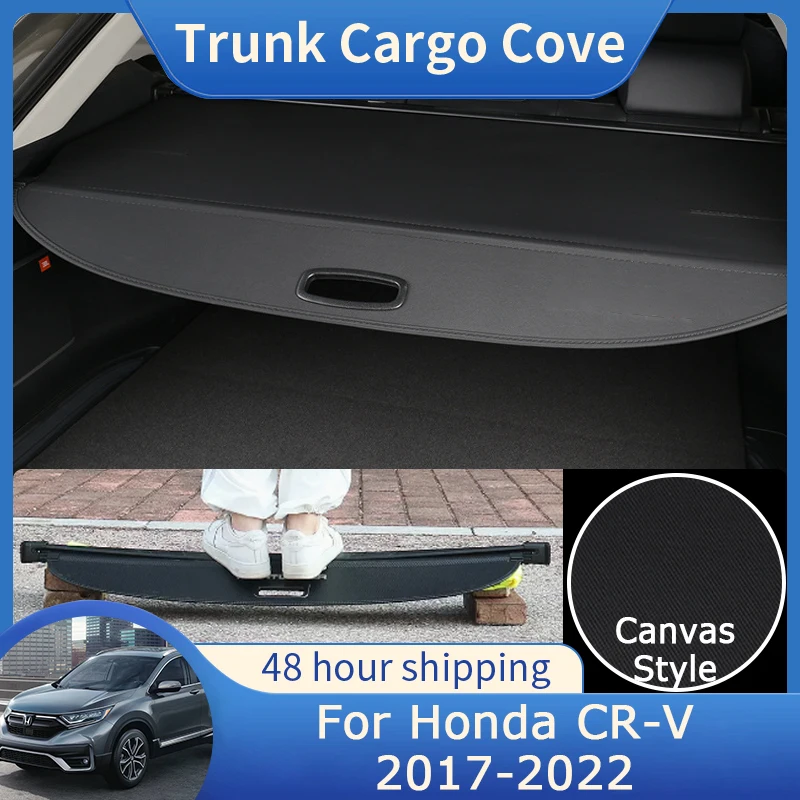 For Honda CR-V CRV CR V 2017 2018 2019 2020 2021 2022 Sunshade Rear Trunk Cargo Cover Retractable Shield Curtain Car Accessories