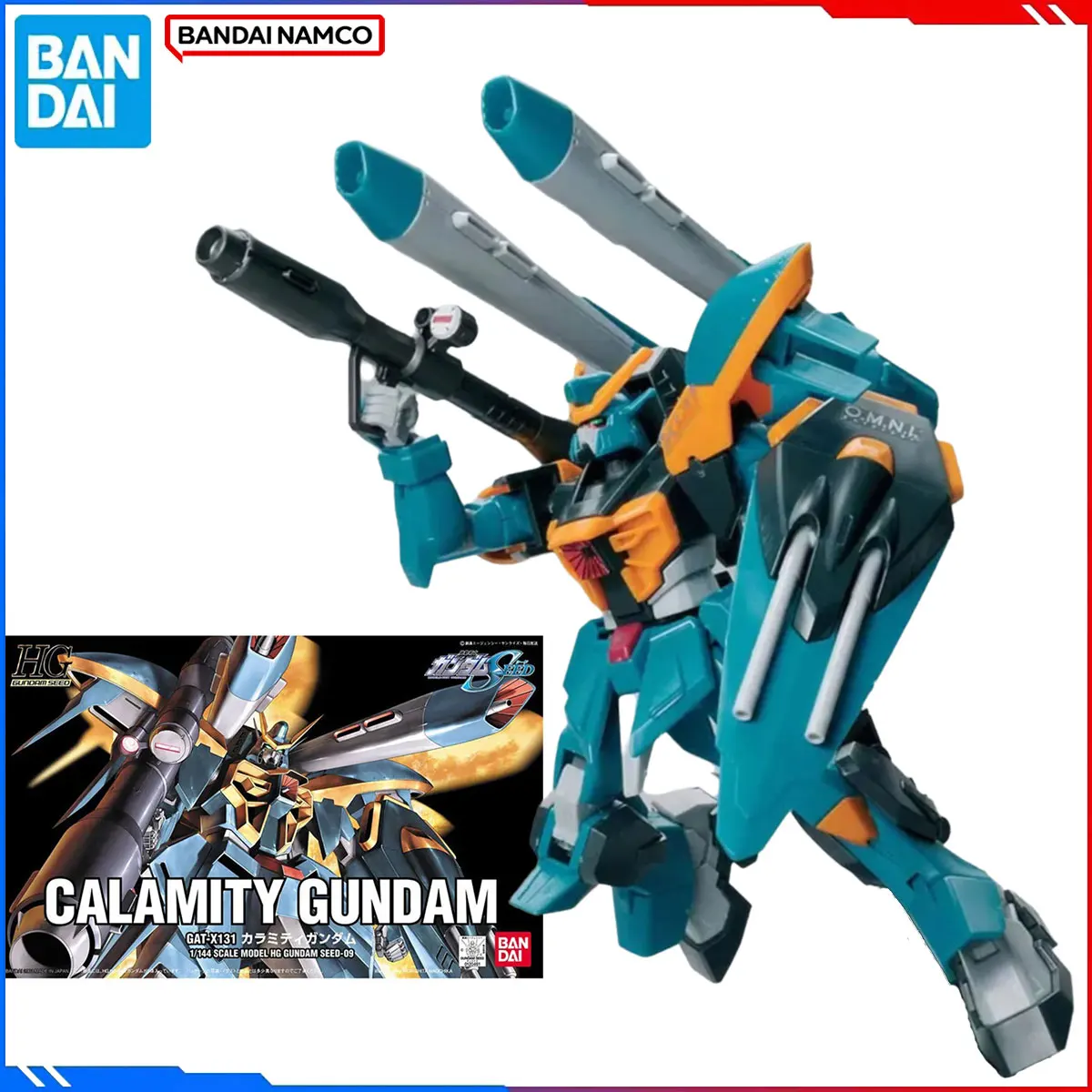

Genuine Bandai Original Gundam Figure Model Kits HG 1/144 Anime Figures GAT-X131 Calamity Gundam Action Model Toys Gift for Kids