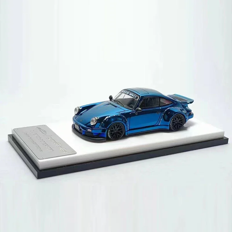 

MC 1:64 Model Car RWB 930 Alloy Die-Cast Sport Vehicle Collection Plating Blue