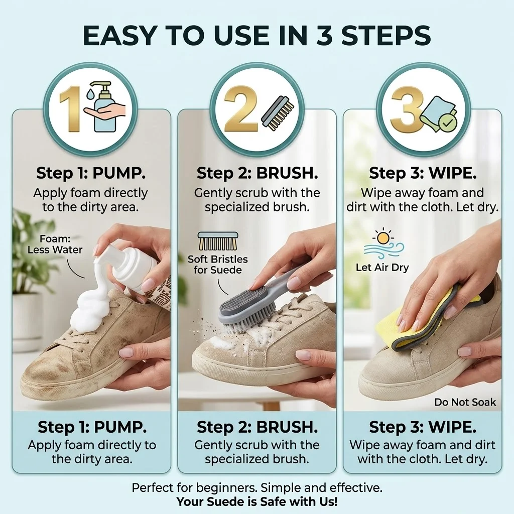 طقم تنظيف أحذية محمول بدون ماء - مراجعة Sneaker Cleaning Kit وسعره