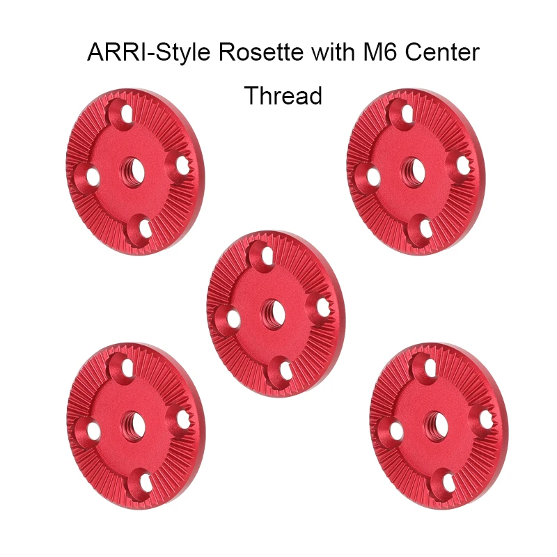 CAMVATE Camera Standard ARRI-Style Rosette with M6 Center Thread For Shoulder Rig Kit Handdgrips Attachment Accessories