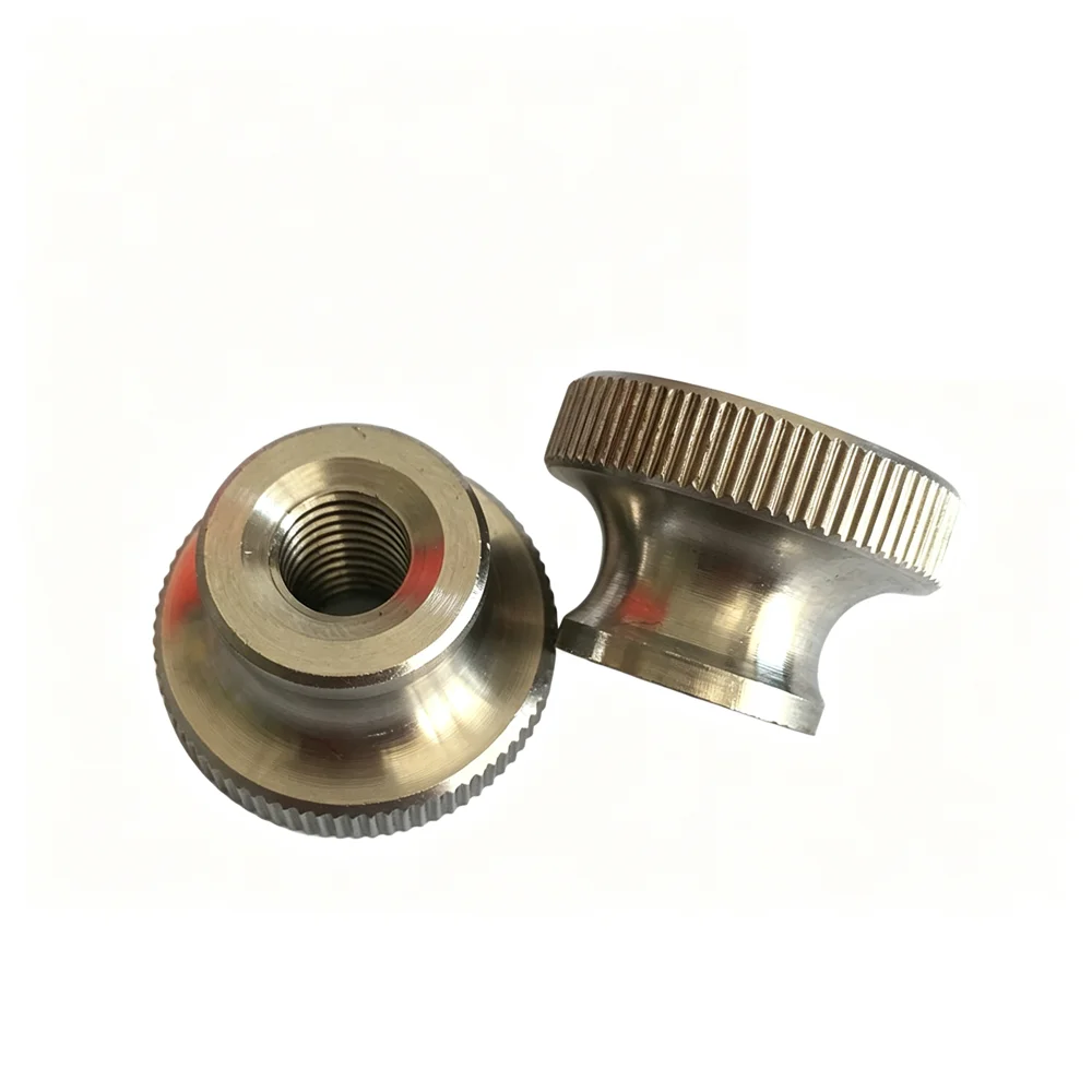 1-5P M2.5 M3 M4 M5 M6 M8 M10M12 GB806 304 Stainless Steel High Head Knurled Hand Tighten Nut Through Hole Blind Hole Advertising