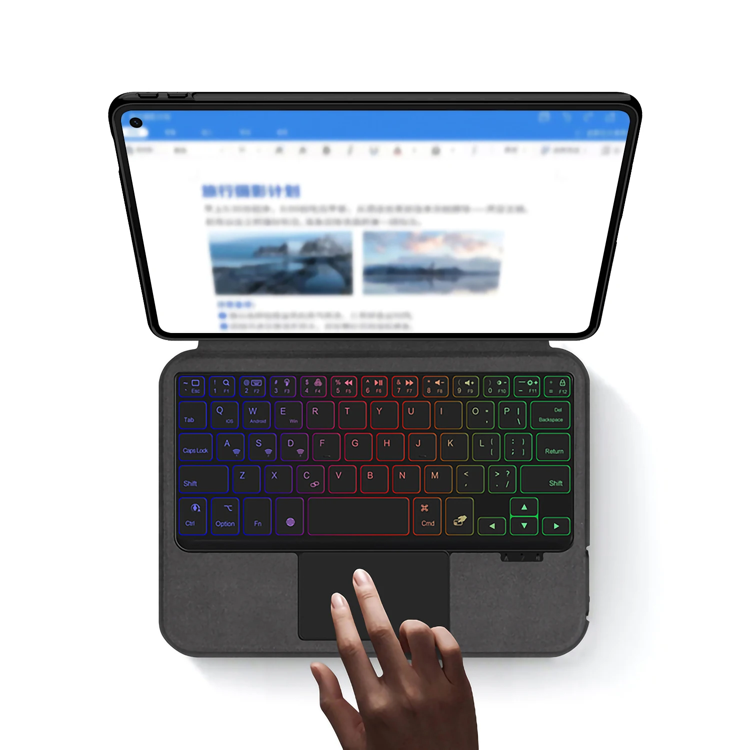 حافظة لوحة المفاتيح السحرية HUWEI لهاتف هواوي MatePad Mini 2025 8.8 "الكمبيوتر اللوحي Matepad mini 8.8 MLR-AL00 AL10 غطاء لوحة المفاتيح الخلفية فوليو #3