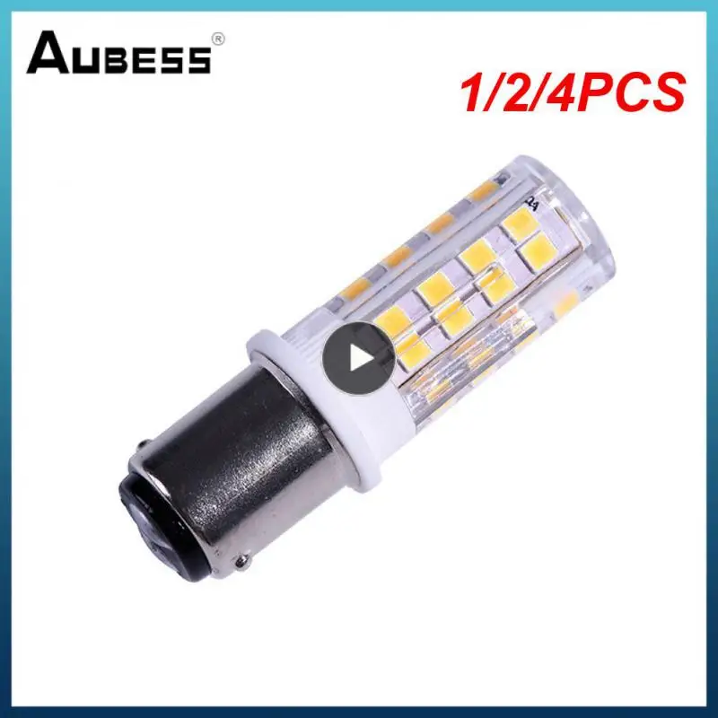 

1/2/4PCS Ba15d Double Contact Bulb Led Lights SMD2835 220V 51LEDs Super Bright For Sewing Machine Pfaff Singer Privilege Bernina