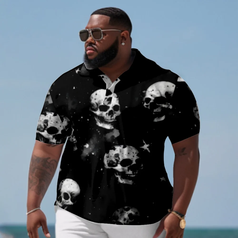 

men plus size polo shirt summer Loose Polos Oversized Tops Big Size Men fashion Clothing Streetwear shirt for shopping golf