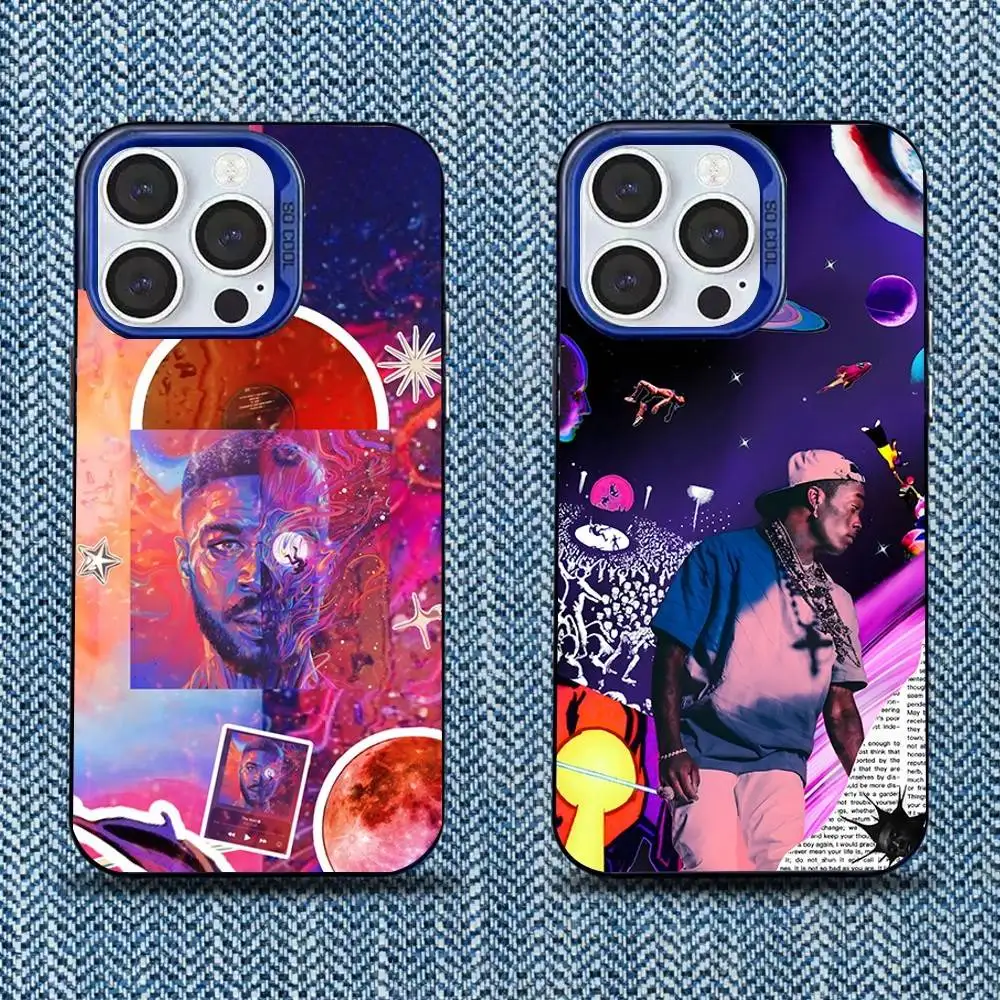 

Kid Cudi INSANO Phone Case For iPhone 16,15,14,13,12,11,Mini,Pro,SE,MAX Blue Matte Silicone Cover