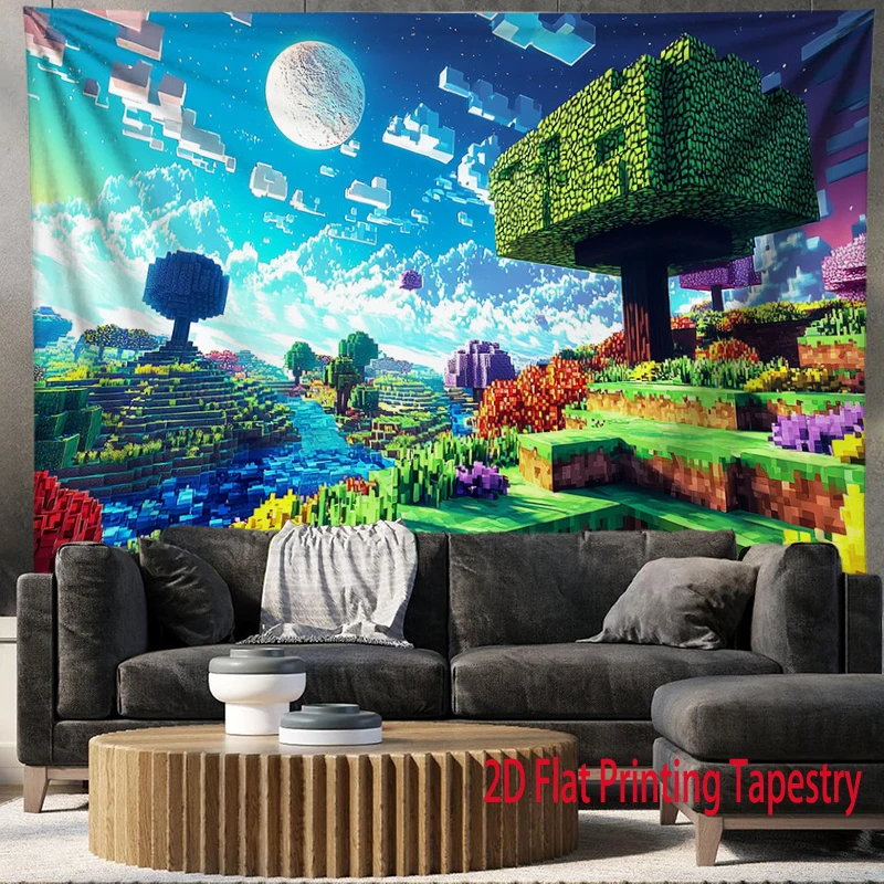 Pixel Landscape Fantasy World  - Home Office Backdrop recensie en prijs