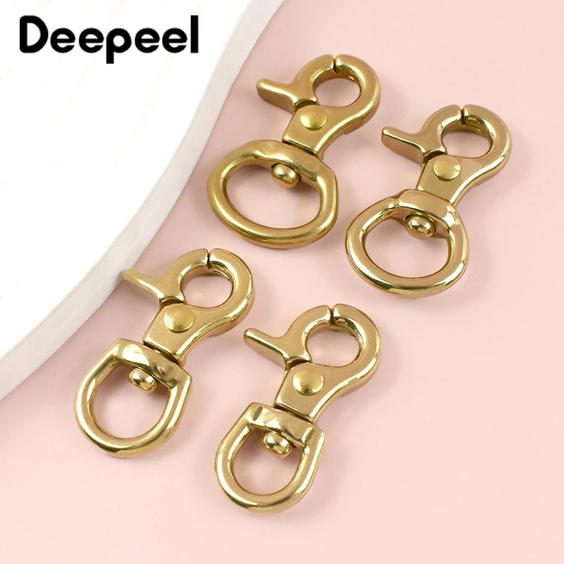 

2/5/10Pcs 8-15mm Brass Swivel Lobster Buckle Bag Strap Connector Snap Hook Pet Collar Keychain Clip Clasp Hardware Accessories