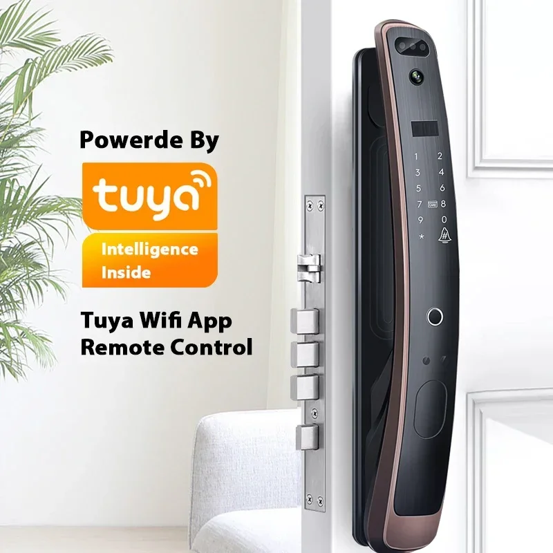 TIMMY New Wifi 3d Face Access Control Smart Door Lock Face Recognition Door Locks with Tuyas  App