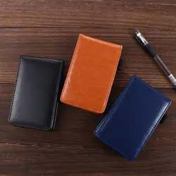 Stationery Multifunction Small Leather Cover Diary Retro Business Memos Mini Notepad A7 Notebook Pocket Planner