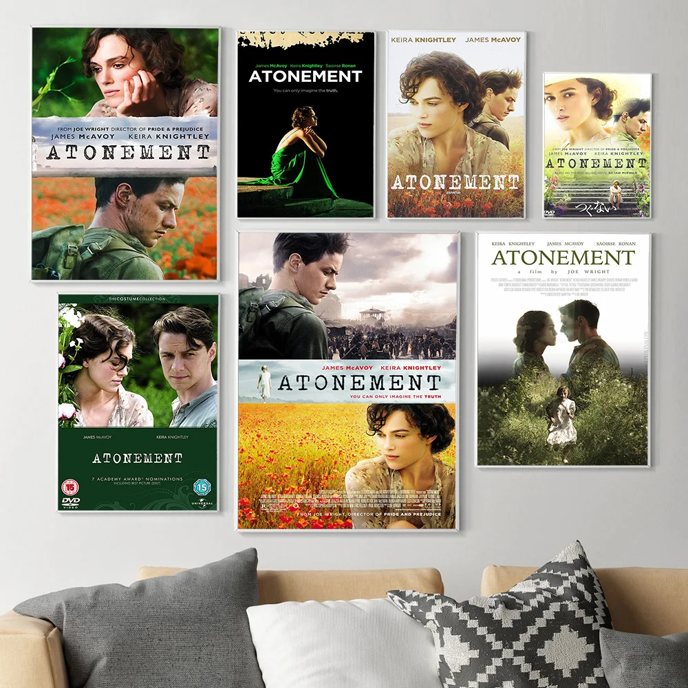 Atonement Romantic Drama Film Poster Movie Art Print Wall Stickers Video Room Cinema Canvas Painting Decor