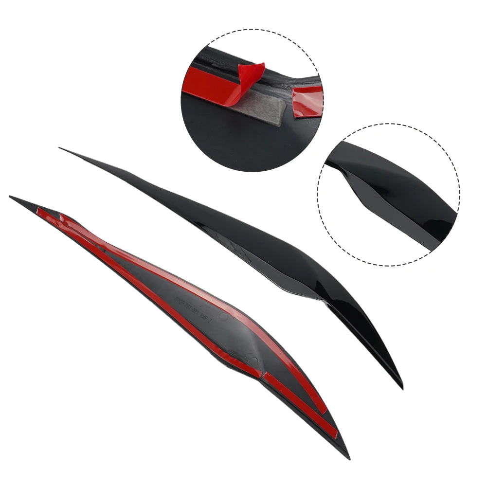 

Protective Headlight Eyebrow Cover 2 Pieces for BMW F30 F31 3 Series 318i 320i 2012 2018 ABS Plastic Headlight Trim