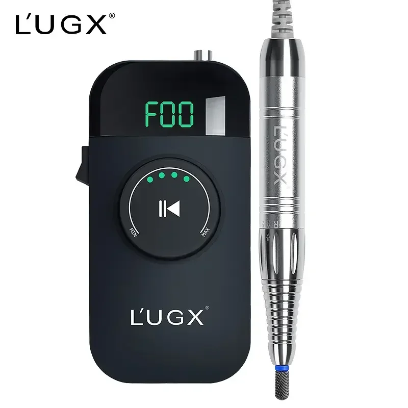 LUGX LG609 OEM/ODM portátil recarregável polidor de unhas profissional sem escova elétrica máquina de broca de unhas