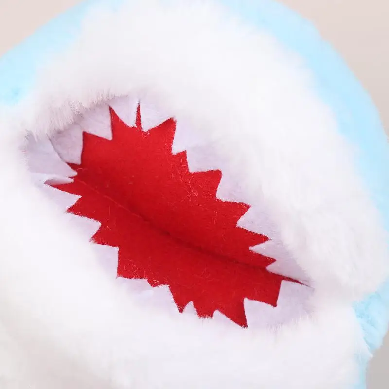 

1 шт. Милая плюшевая игрушка-кукла в виде синей акулы, кукла-перчатка для рассказывания историй, развивающая игрушка для малышей, имитация акулы, подарок для детей