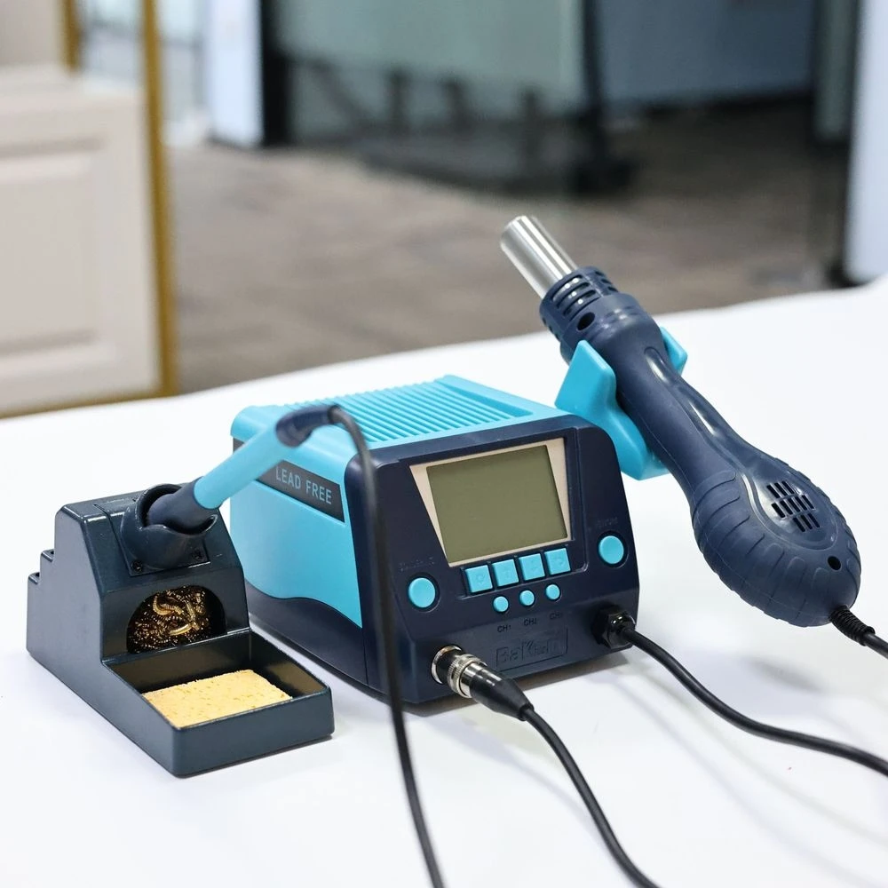 

BK881 hot air gun welding table two-in-one soldering iron digital display constant temperature air gun can adjust temperature