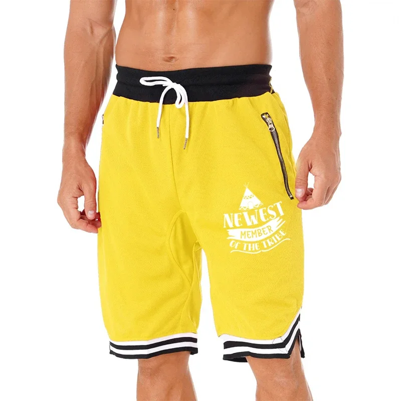 

Фитнес-спортивные мужские летние повседневные баскетбольные дышащие свободные сетчатые модные спортивные штаны в стиле хип-хоп, шорты