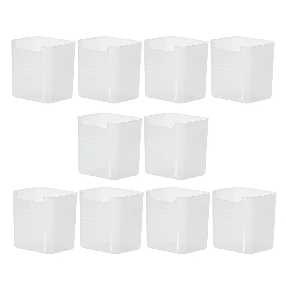 

10 Pcs Clear Containers Fridge Side Door Storage Box ganizer Bins Transparent Refrigerator Door ganizer Small Storage Bins