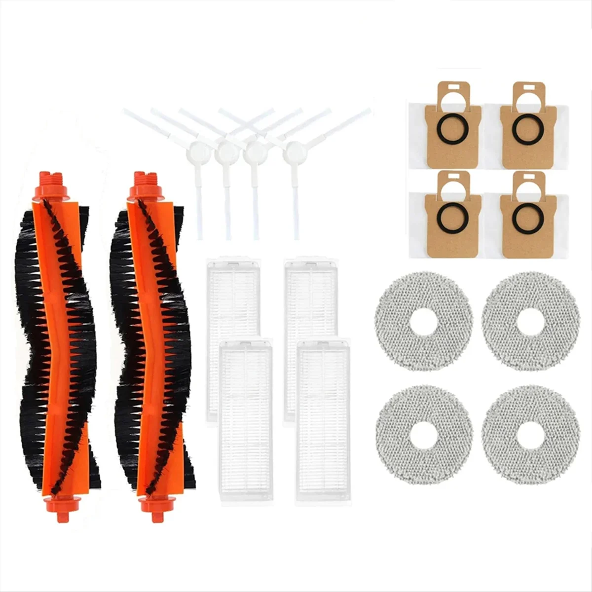 Top-rFor Xiaomi Mijia M30 Pro ملحقات ممسحة قماش كيس لجميع الغبار فلتر Hepa فرشاة جانبية رئيسية استبدال قطع الغيار