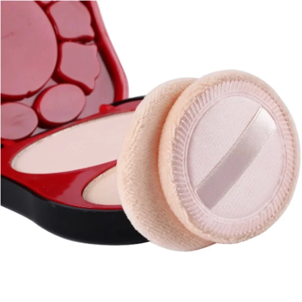 6pcs Round Facial Powder Foundation Puff ,Portable Soft Cosmetic Puff For Makeup Application, Beauty Tool Essential Make Up