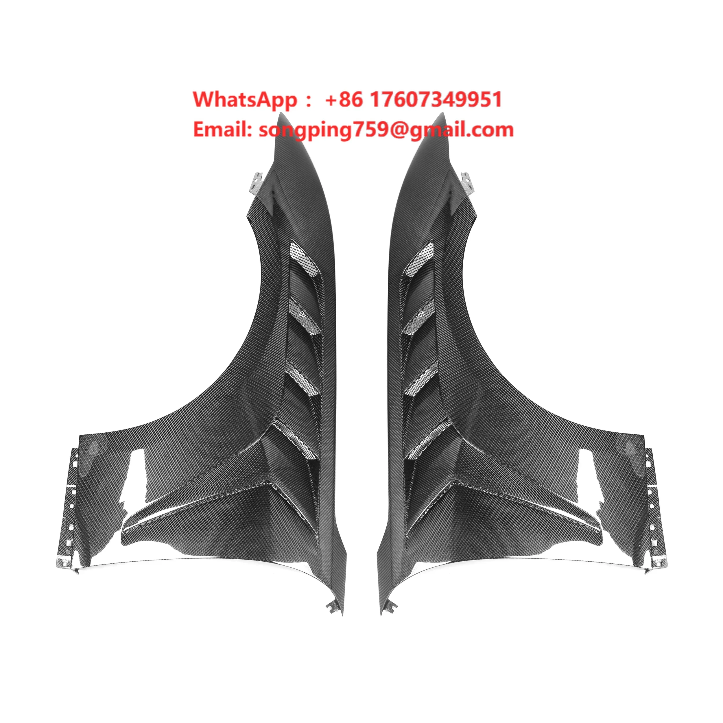 Carbon Fiber Fender Trims for Ford Mustang 2024+  Replacement Sider Mustang Fender Trims